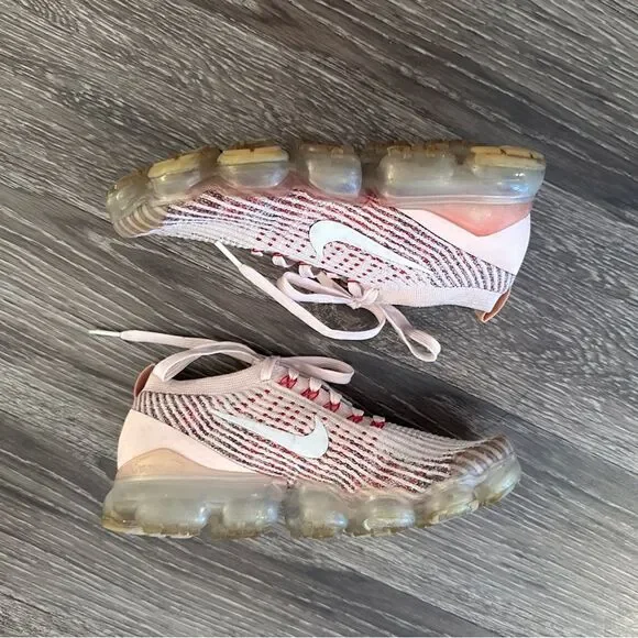 Nike Air Vapormax Flyknit 3 Sunset Tint White Pink AJ6910-602 - Picture 2 of 9